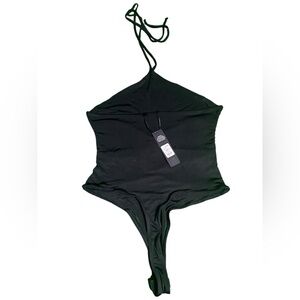 Sleek & Sexy Black One-Piece Swimsuit!